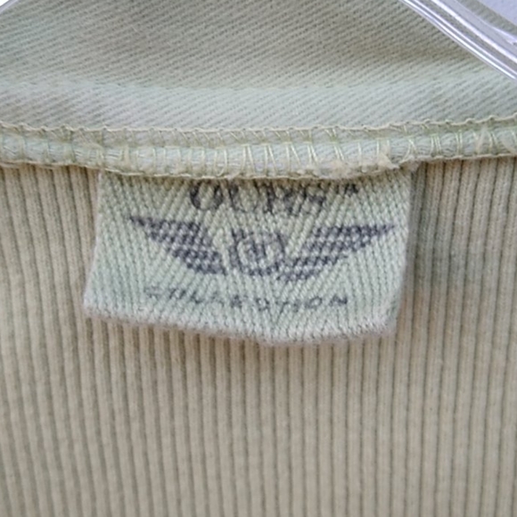 Light Green Cotton Duster Jacket Topper - Picture 3 of 7